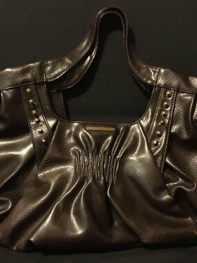 Dark Brown Studded Tote